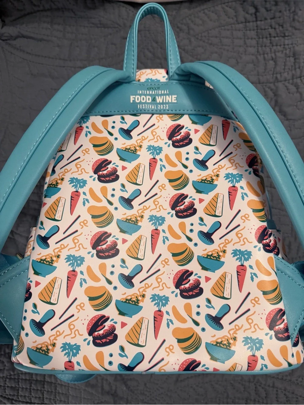 Loungefly Disney Food & Wine Festival 2023 Mini Backpack.